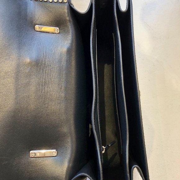 Valentino Studded Leather Purse with Chain Strap - Picture 3 of 5
